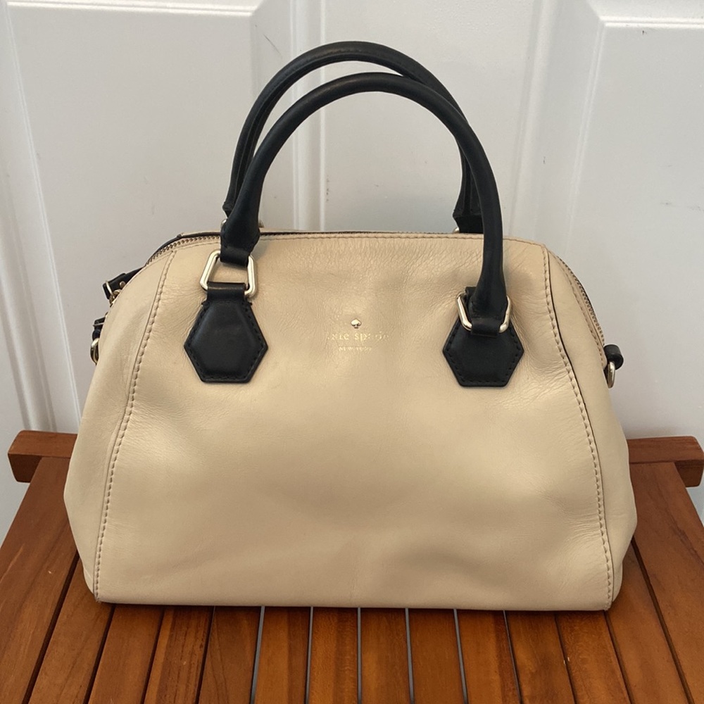 Kate ♠️ Spade Catherine Street Pippa Leather Satchel Wrist Bag ~ 12” X 9.5”